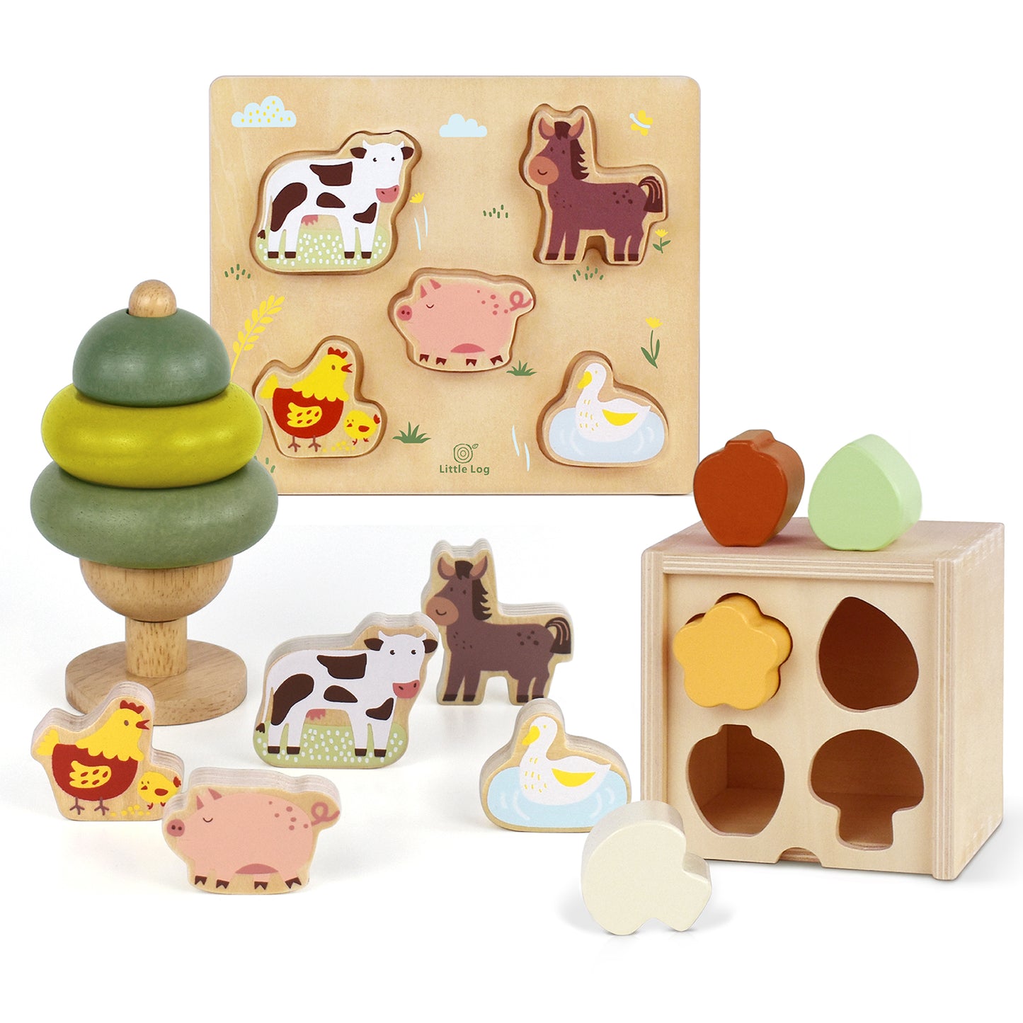 Wooden Educational Toy Set